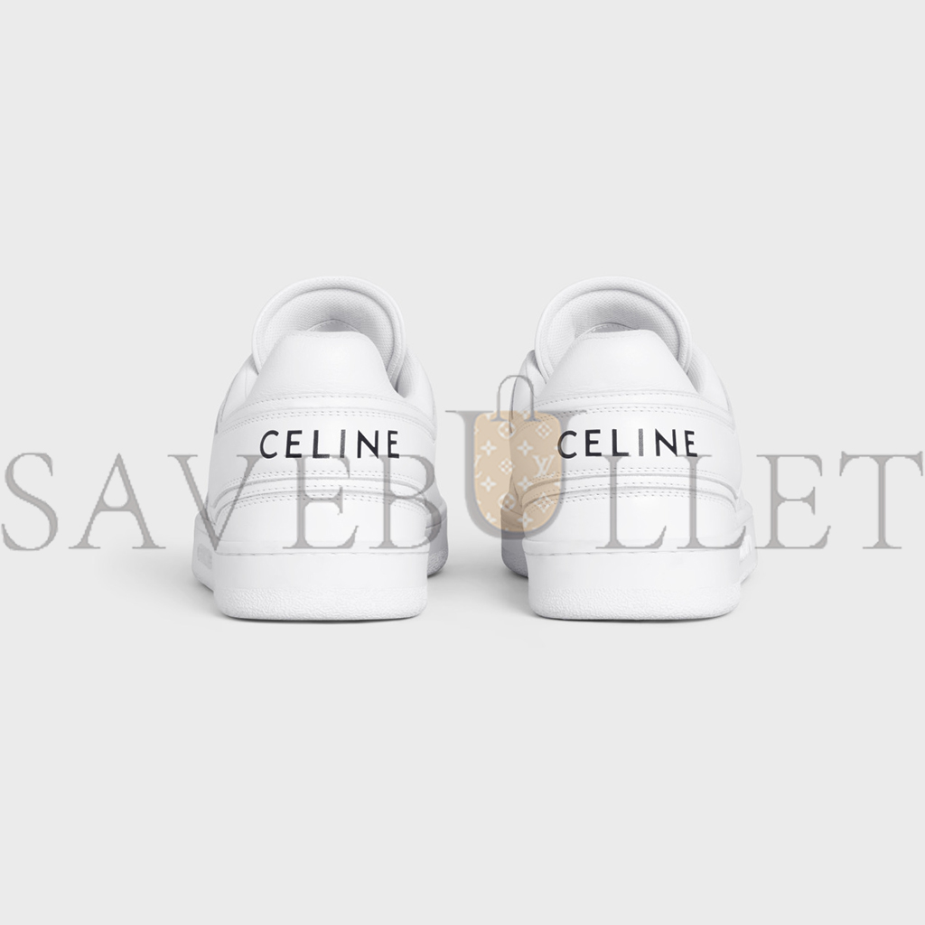 CELINE TRAINER CALFSKIN LOW-TOP LACE-UP SNEAKERS 345813338C.01OP CELINE TRAINER CALFSKIN LOW-TOP LACE-UP SNEAKERS 345813338C.01OP